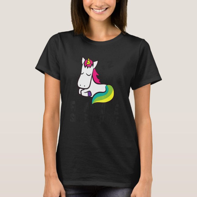 Unicorn Favorite Sleep  Unicorn Pajama T-Shirt (Front)