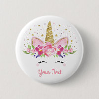 Unicorn First 1st Birthday Party Favors Floral