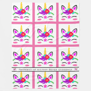 Unicorn Fleece Blanket