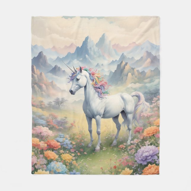 Unicorn Fleece Blanket (Front)