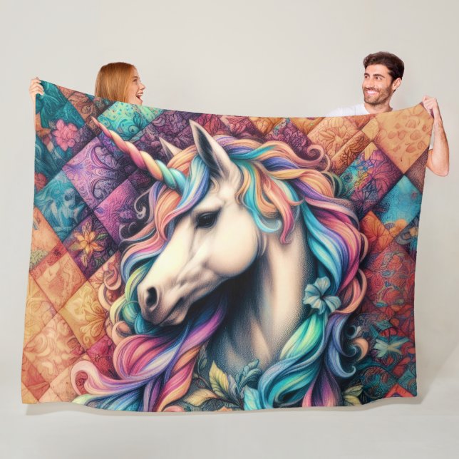 Unicorn Fleece Blanket (In Situ)
