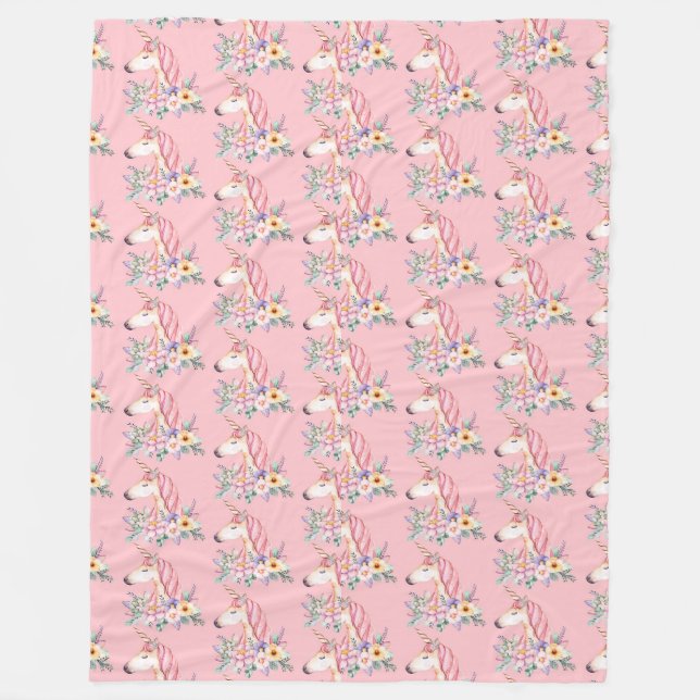 Unicorn Fleece Blanket (Front)