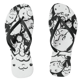 Unicorn flip-flops thongs