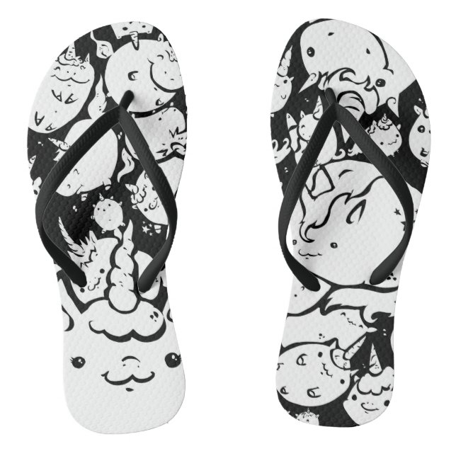 Unicorn flip-flops thongs (Footbed)