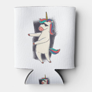 Unicorn Floss Dance Can Cooler