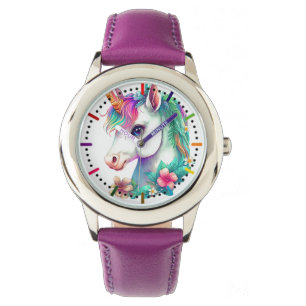 Unicorn & Flowers Watch