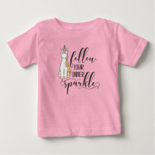 Unicorn Follow Your Inner Sparkle Party Favour Baby T-Shirt