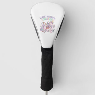 Unicorn Forest Forager Unicorn Graphic Design Whit Golf Head Cover