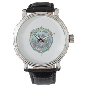 Unicorn Forest Magic Society Graphic Design White Watch