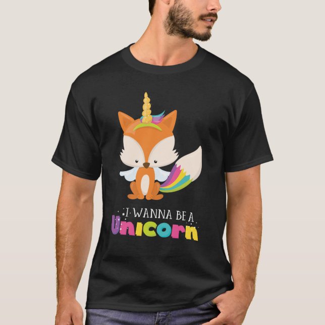 unicorn fox T-Shirt (Front)