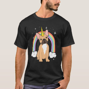 Unicorn French Bulldog Frenchie Rainbow Space Gala T-Shirt