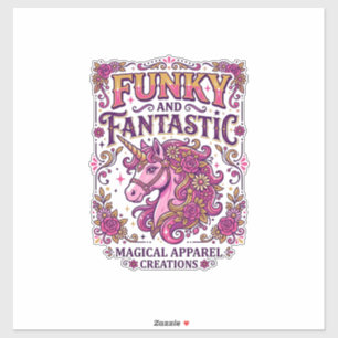 Unicorn Funky and Fantastic Stylish Zazzle Design_