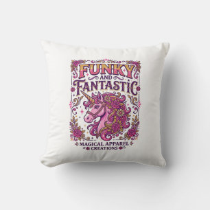 Unicorn Funky and Fantastic Stylish Zazzle Design_ Cushion