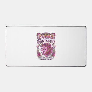 Unicorn Funky and Fantastic Stylish Zazzle Design_ Desk Mat