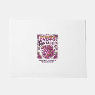 Unicorn Funky and Fantastic Stylish Zazzle Design_ Doormat