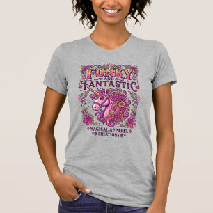 Unicorn Funky and Fantastic Stylish Zazzle Design_ T-Shirt