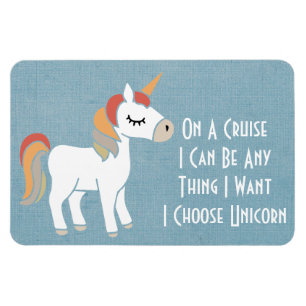 Unicorn Funny Cruise Ship Cabin Stateroom Door Magnet