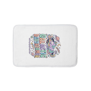Unicorn Galactic Daydreamer Kawaii Sticker and Shi Bath Mat