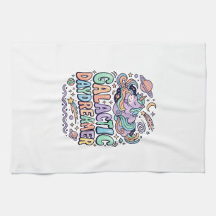 Unicorn Galactic Daydreamer Kawaii Sticker and Shi Tea Towel