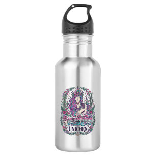 Unicorn Garden Witch Unicorn Colourful Apparel Gra 532 Ml Water Bottle
