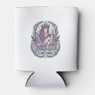 Unicorn Garden Witch Unicorn Colourful Apparel Gra Can Cooler