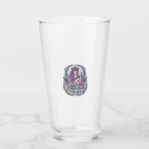 Unicorn Garden Witch Unicorn Colourful Apparel Gra Glass