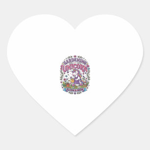 Unicorn Gardening Unicorn Commercial Cute Gift Des Heart Sticker