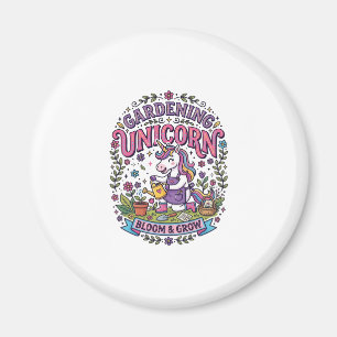 Unicorn Gardening Unicorn Commercial Cute Gift Des Magnet