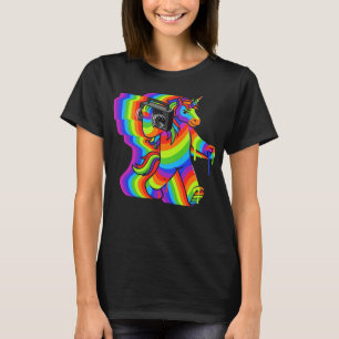 Unicorn ghetto blaster sound T-Shirt