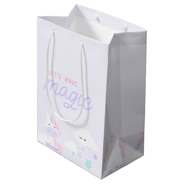 Unicorn Gift Bag (Back Angled)