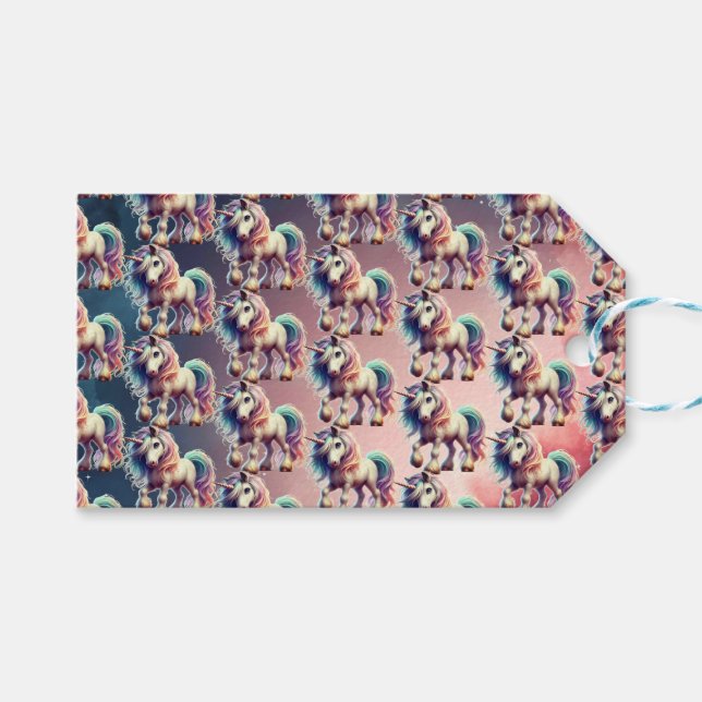 Unicorn Gift Tag (Front (Horizontal))
