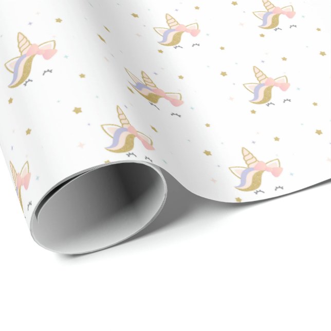 Unicorn gift wrap paper (Roll Corner)