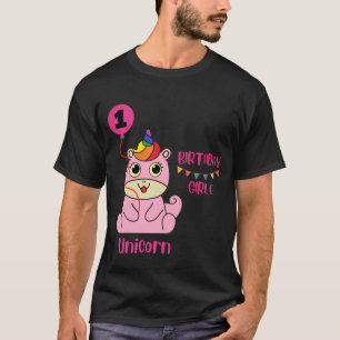unicorn girl birthday T-Shirt
