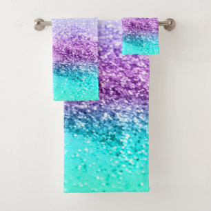 Unicorn Girls Glitter #14 #shiny #decor #art Bath Towel Set