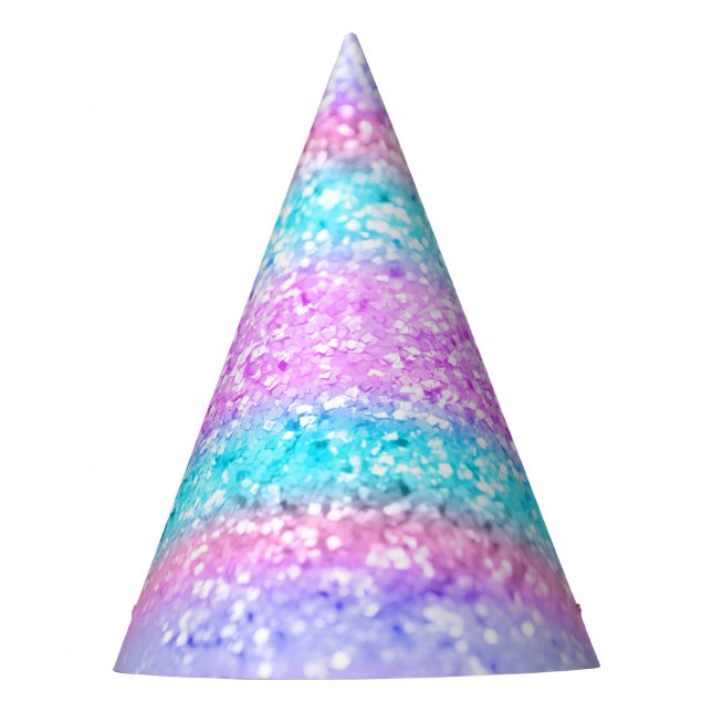 Unicorn Girls Glitter #15 #shiny Party Hat (Front)