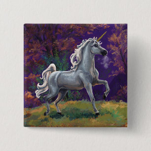 Unicorn Glade 15 Cm Square Badge