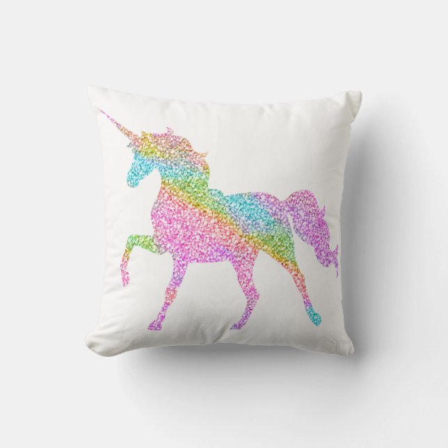Unicorn Glitter Pillow (Front)