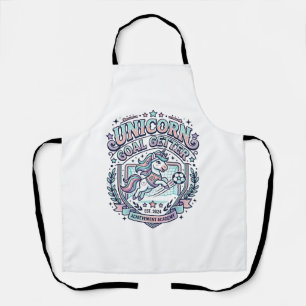 Unicorn Goal Getter Retro Style Graphic Tee Design Apron