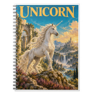 Unicorn, Gothic Fantasy Monster Notebook