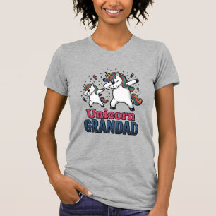 Unicorn Grandad Vintage Engraving Shirt Design_1