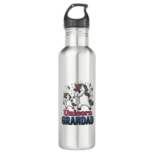Unicorn Grandad Vintage Engraving Shirt Design_1 710 Ml Water Bottle