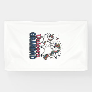 Unicorn Grandad Vintage Engraving Shirt Design_1 Banner