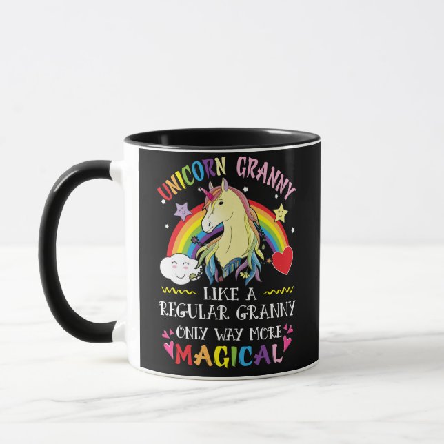 Unicorn Granny Like Regular Granny Only Way Mug (Left)