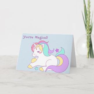 Unicorn greeting card