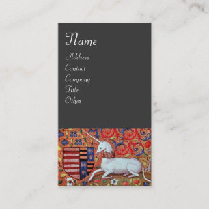 UNICORN ,grey Business Card
