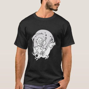 Unicorn Grim Reaper Halloween Costume Trick Or Tre T-Shirt
