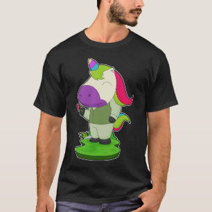 Unicorn Groom Flower Wedding T-Shirt