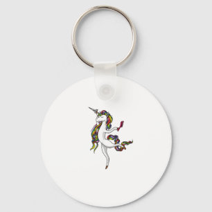 Unicorn Hairdresser Magical Hairstylist Barber Wom Key Ring