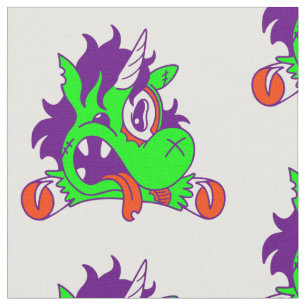 unicorn halloween animal zombie creepy fabric