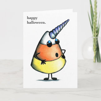 UniCorn Halloween Card